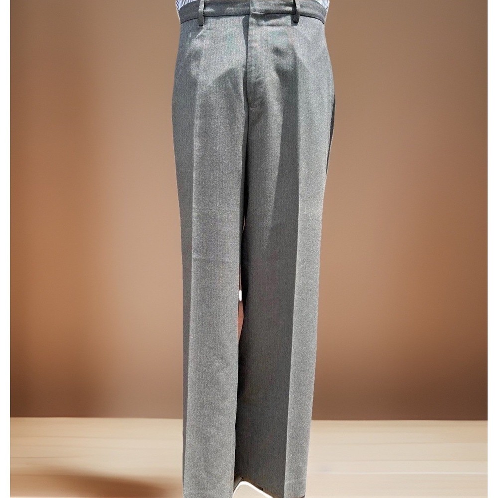 Calvin Klein Dress‎ Pants Mens 34x30 Gray Herringbone Straight Professional